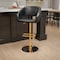 Flash Furniture Black Vinyl Adjustable Height Barstool CH-122070-BK-G-GG - alternate 1